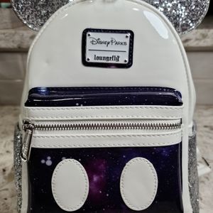 Disney Parks Loungefly Mickey Mouse Main Attraction Space Mountain Backpack 50th